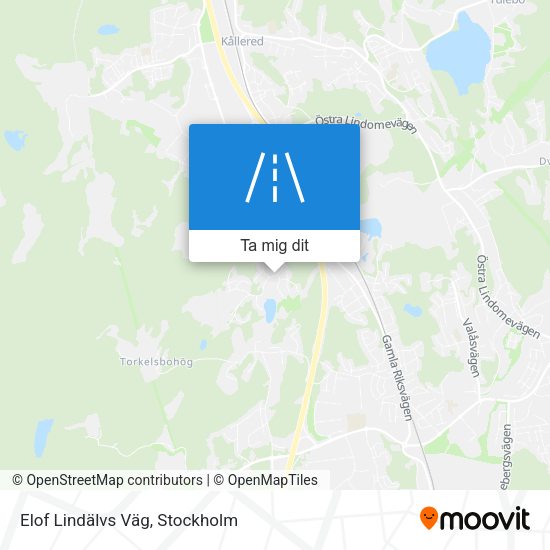 Elof Lindälvs Väg karta