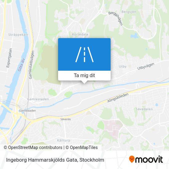 Ingeborg Hammarskjölds Gata karta