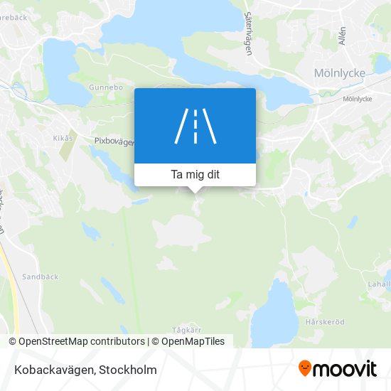 Kobackavägen karta