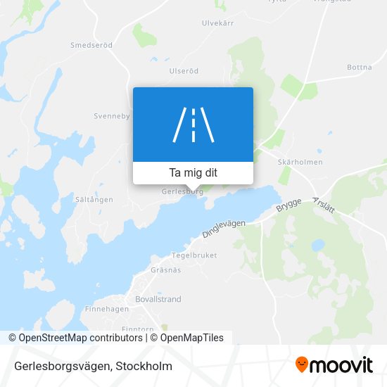 Gerlesborgsvägen karta