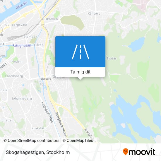 Skogshagestigen karta