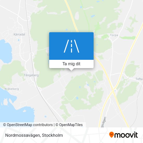 Nordmossavägen karta