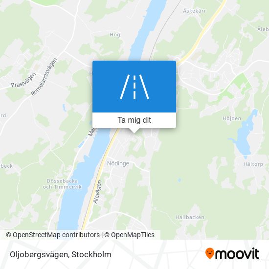 Oljobergsvägen karta