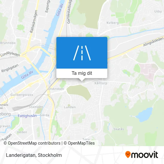 Landerigatan karta