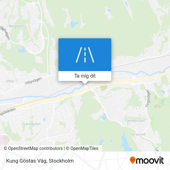 Kung Göstas Väg karta