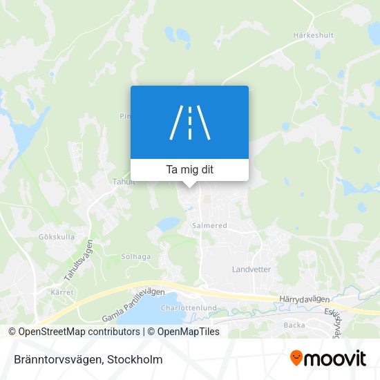 Bränntorvsvägen karta