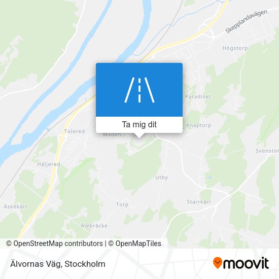 Älvornas Väg karta