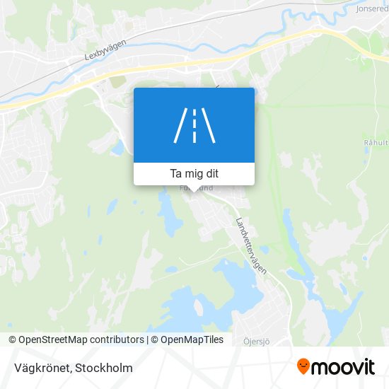 Vägkrönet karta