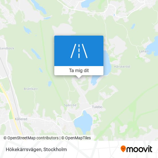 Hökekärrsvägen karta