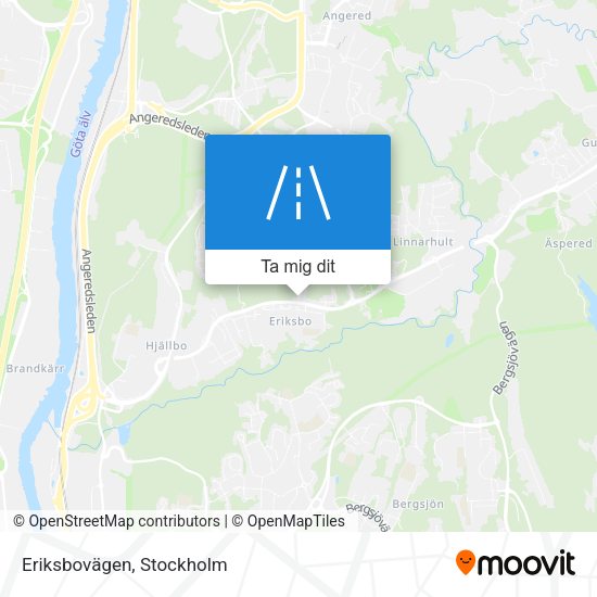 Eriksbovägen karta