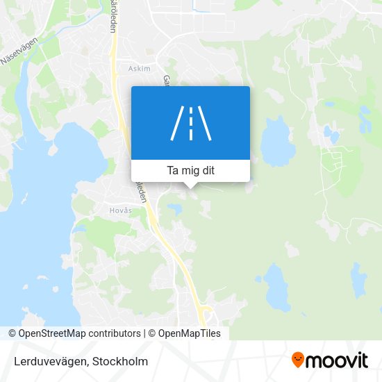 Lerduvevägen karta