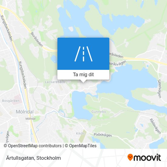 Ärtullsgatan karta