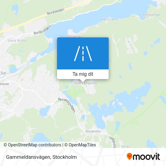 Gammeldansvägen karta