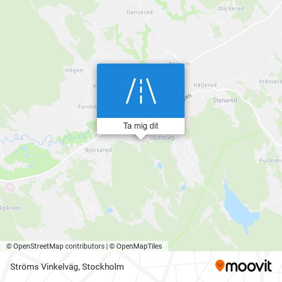 Ströms Vinkelväg karta