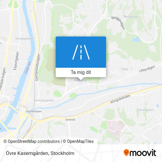 Övre Kaserngården karta