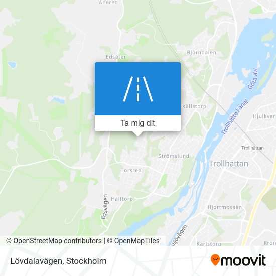 Lövdalavägen karta