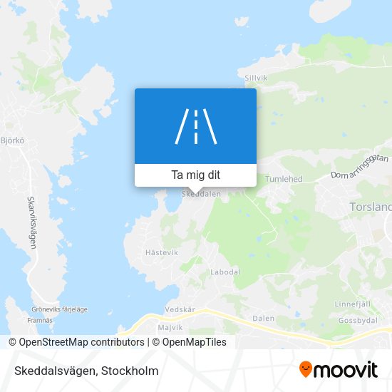 Skeddalsvägen karta