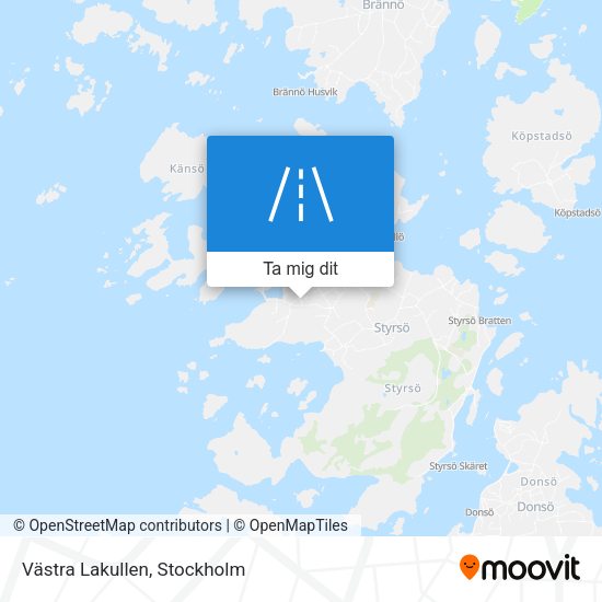 Västra Lakullen karta