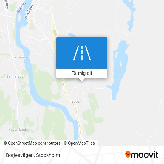 Börjesvägen karta