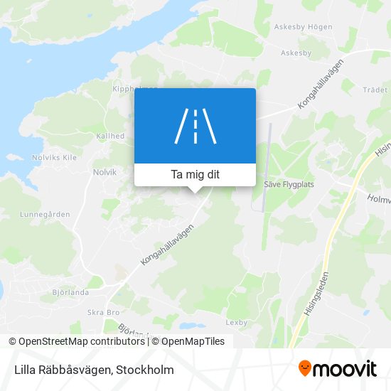 Lilla Räbbåsvägen karta