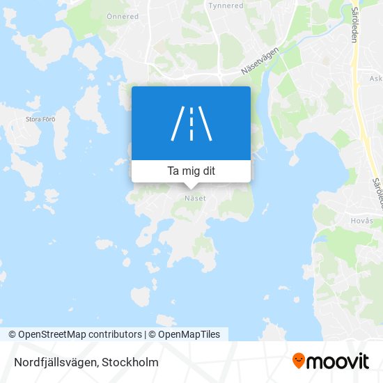 Nordfjällsvägen karta