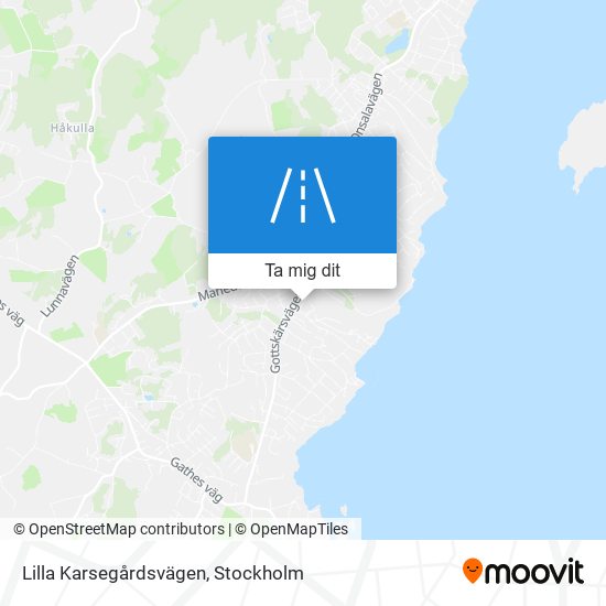 Lilla Karsegårdsvägen karta
