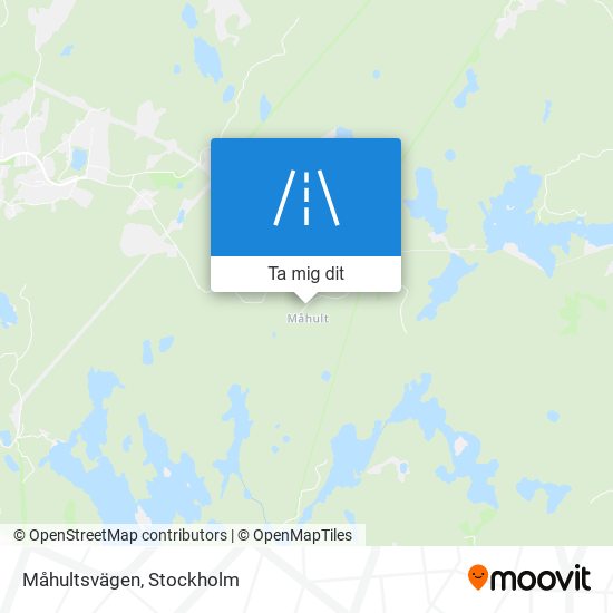 Måhultsvägen karta