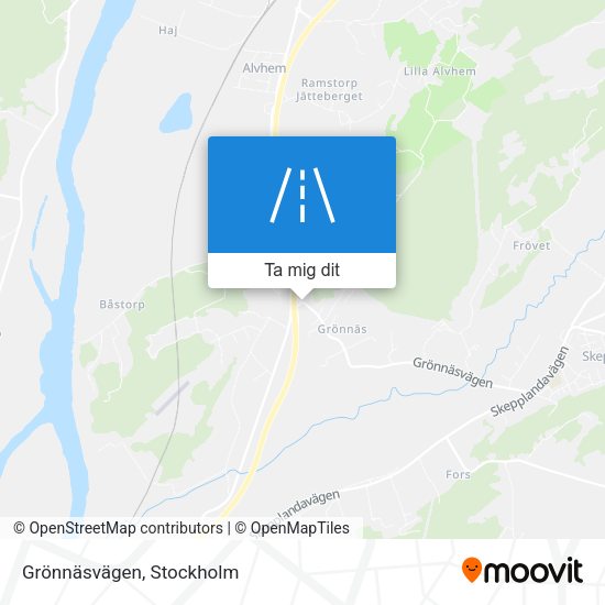 Grönnäsvägen karta