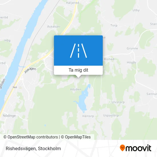 Rishedsvägen karta