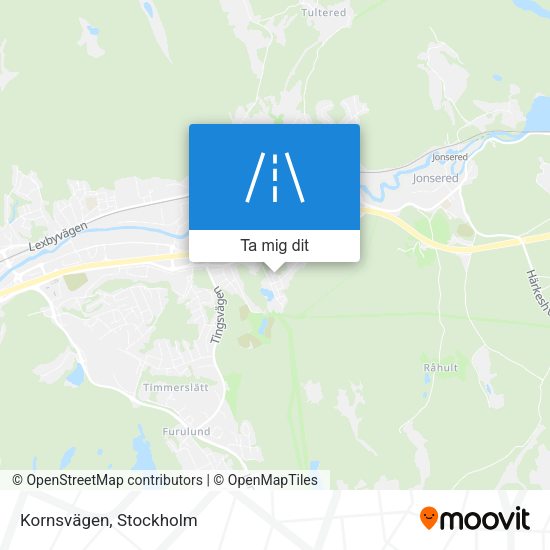 Kornsvägen karta