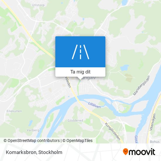 Komarksbron karta