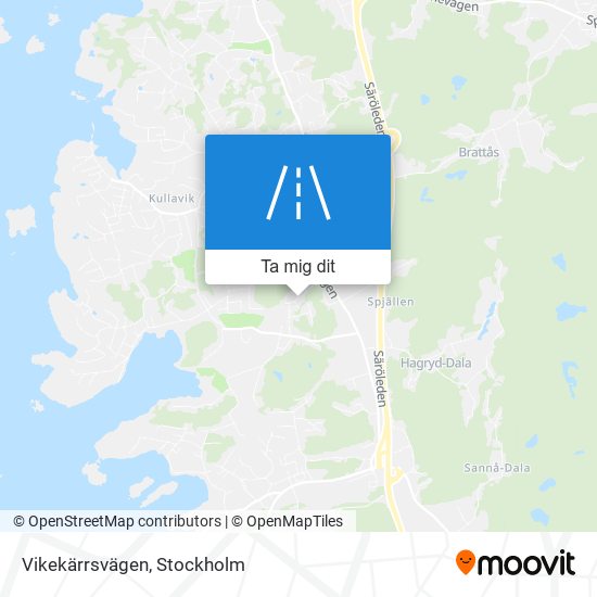 Vikekärrsvägen karta