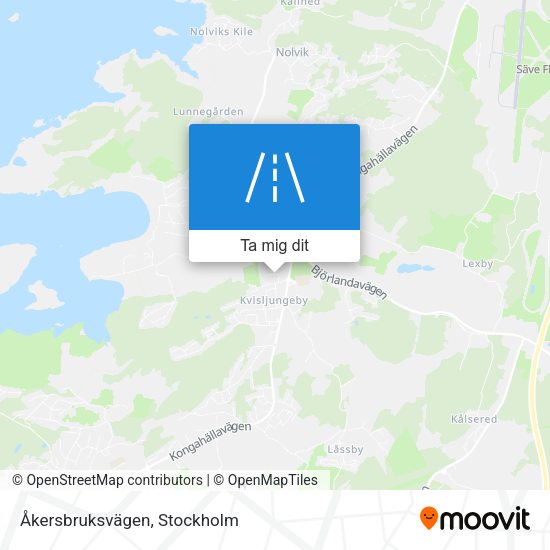Åkersbruksvägen karta