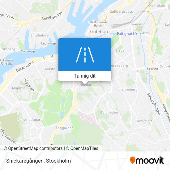Snickaregången karta