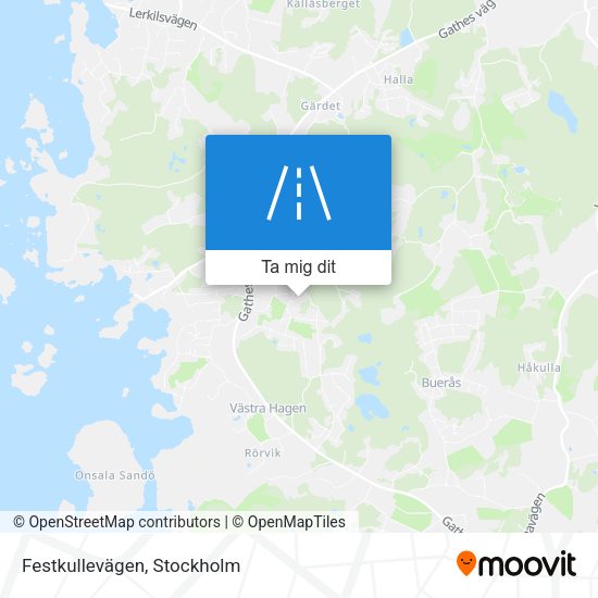Festkullevägen karta