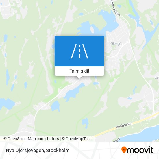 Nya Öjersjövägen karta