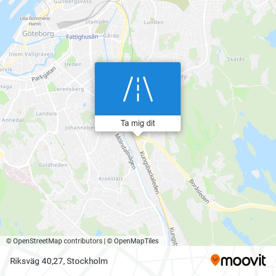 Riksväg 40,27 karta