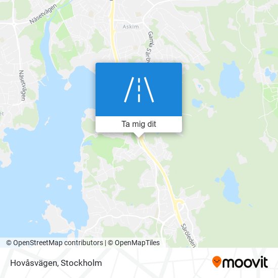 Hovåsvägen karta