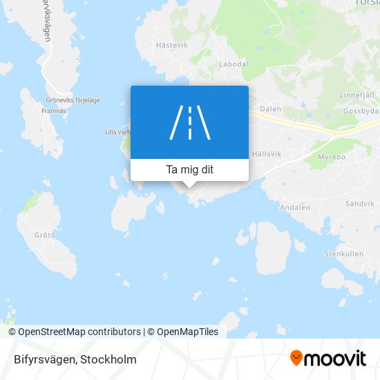 Bifyrsvägen karta