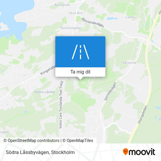 Södra Låssbyvägen karta