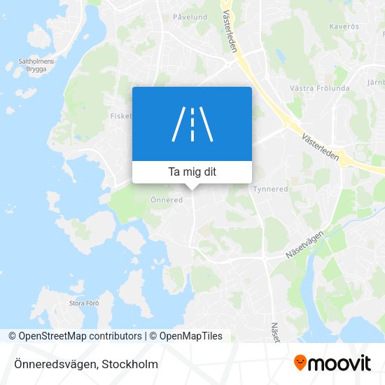 Önneredsvägen karta