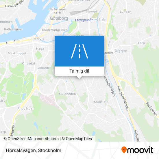 Hörsalsvägen karta