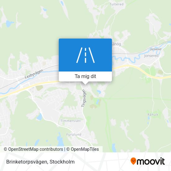 Brinketorpsvägen karta