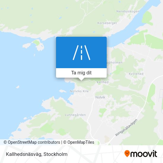 Kallhedsnäsväg karta