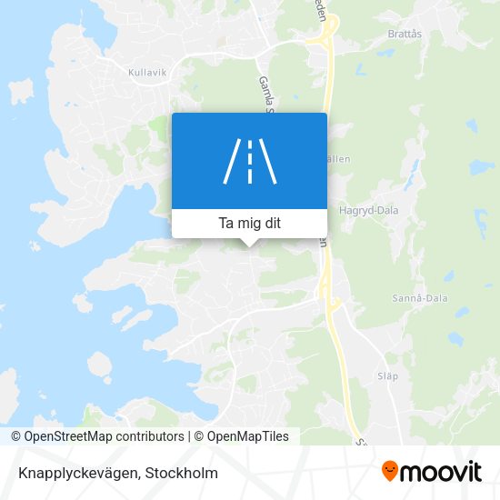 Knapplyckevägen karta
