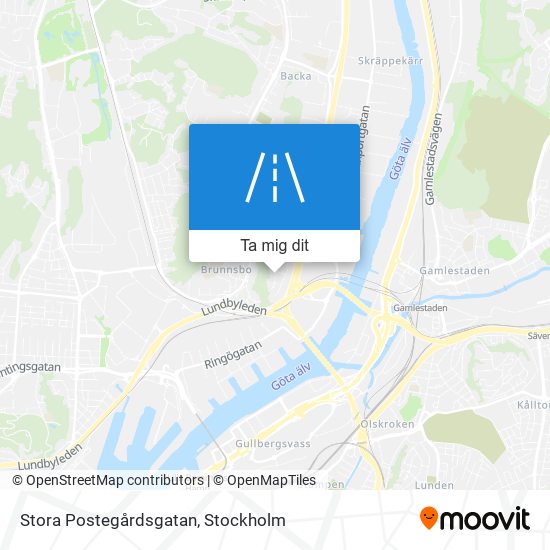 Stora Postegårdsgatan karta