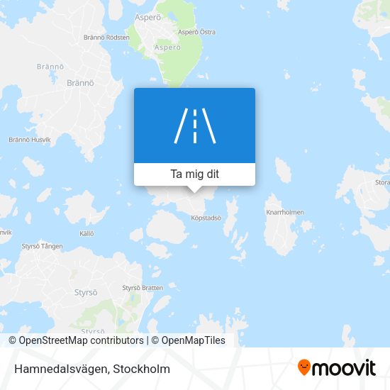 Hamnedalsvägen karta