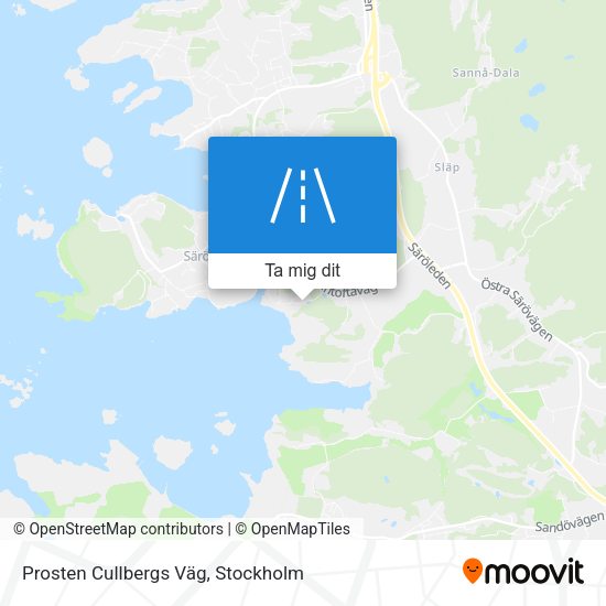 Prosten Cullbergs Väg karta