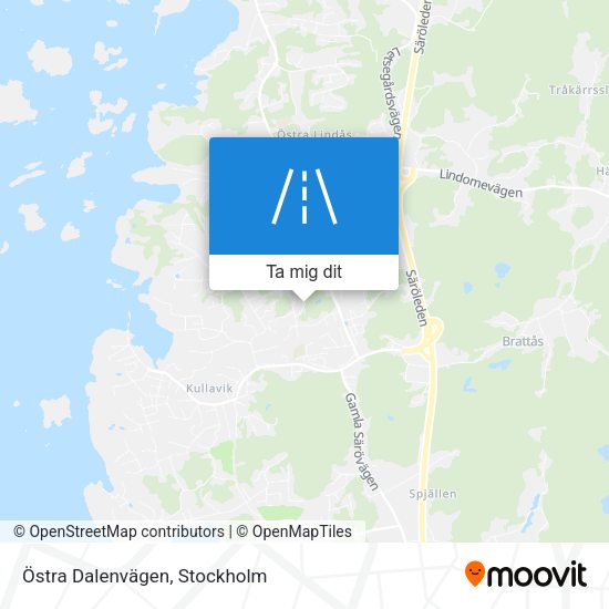 Östra Dalenvägen karta