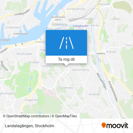 Landalagången karta